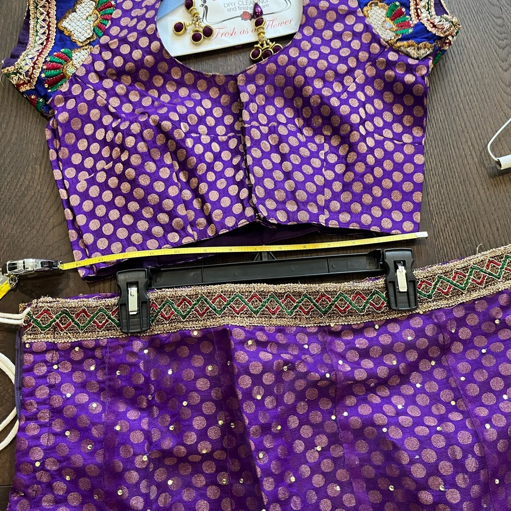 Beautiful chaniya choli purple color